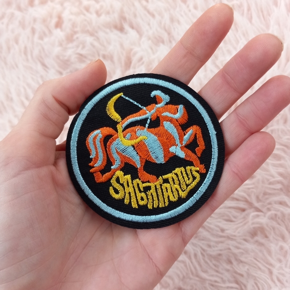 Sagittarius astrology iron-on patch! Rare! So cute! Nwot - Picture 6 of 6